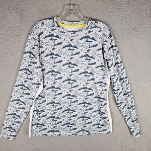 Koofin Fly Fishing T-Shirt Mens Medium Stretch Gear Performance Long Sleeve Tee